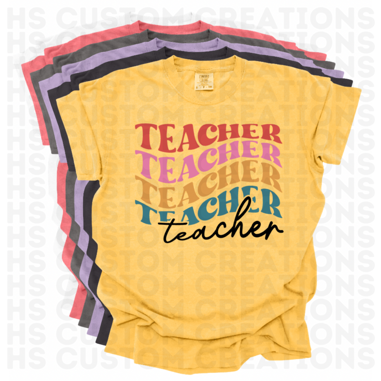 Teacher Multi Colored