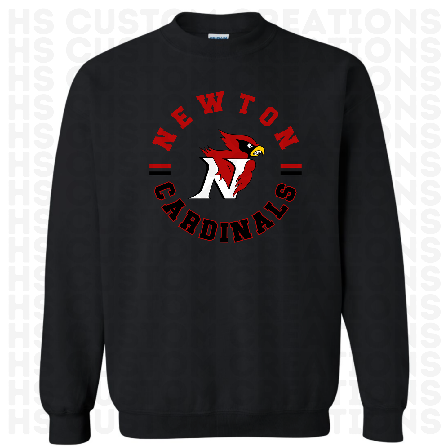 Newton Cardinals Circle Crew Neck Sweatshirt