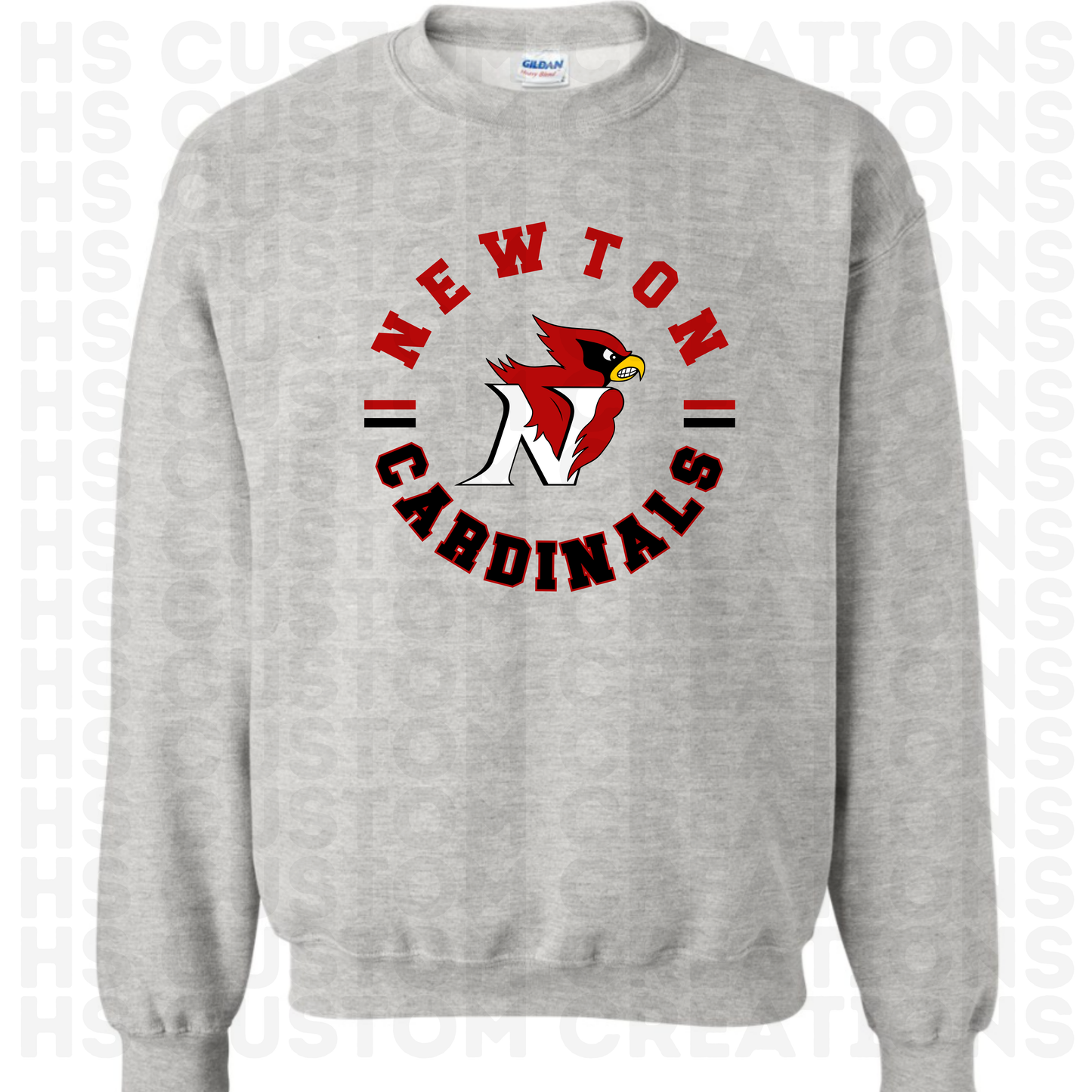 Newton Cardinals Circle Crew Neck Sweatshirt