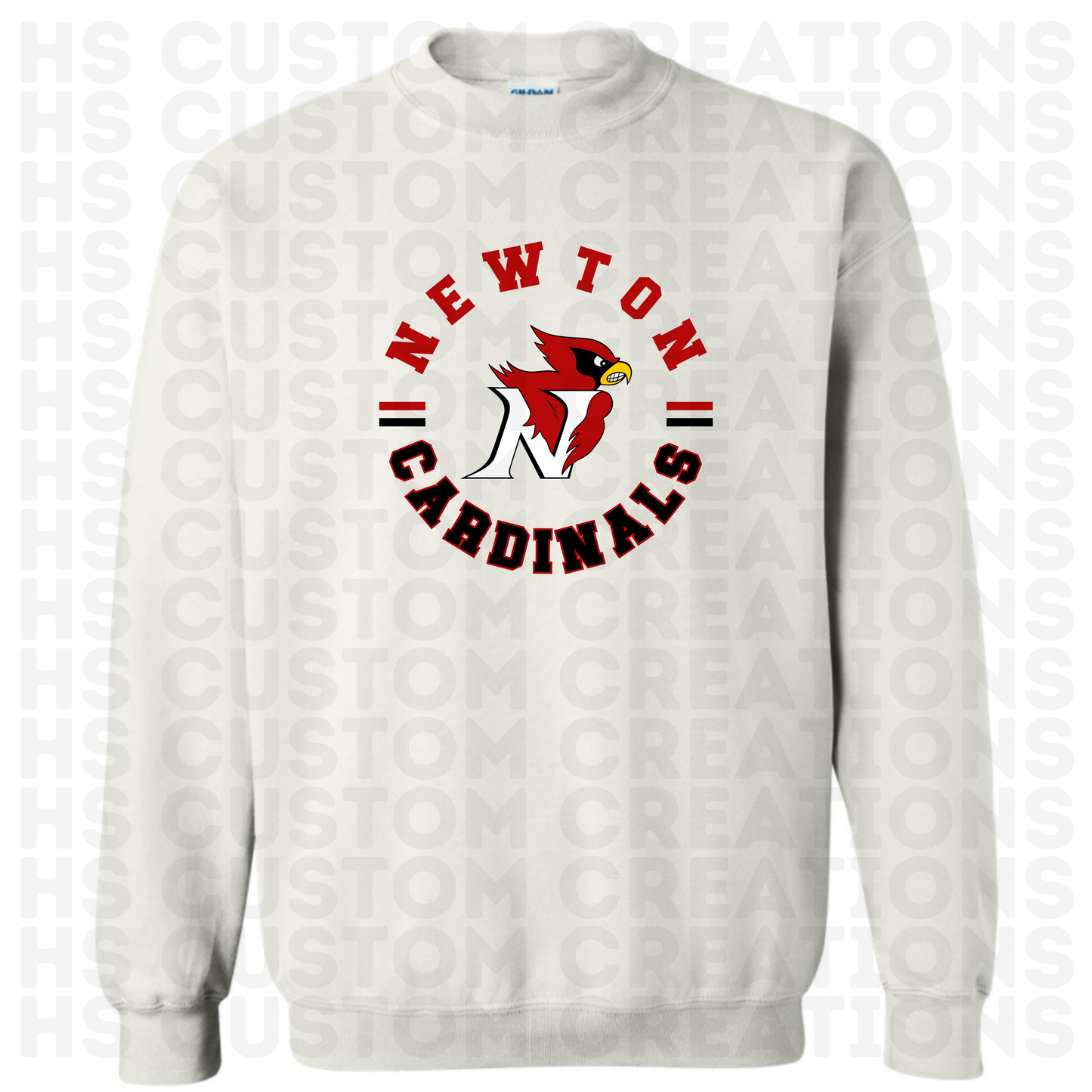 Newton Cardinals Circle Crew Neck Sweatshirt