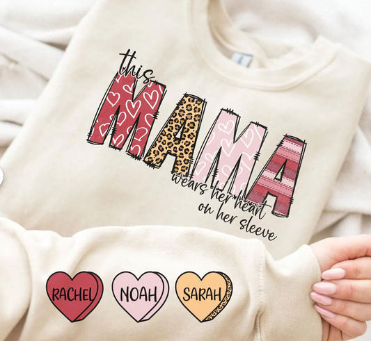 Mama wears her heart